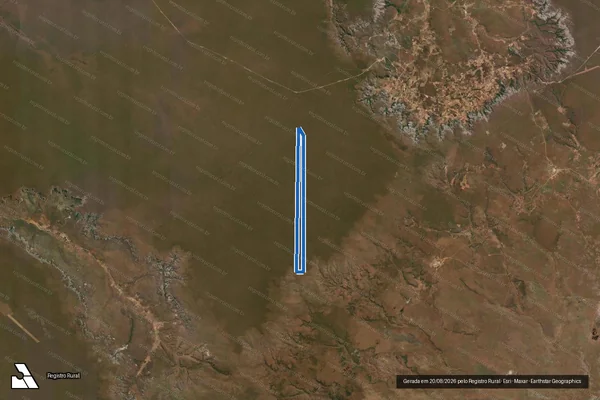 Imagem de satélite de FAZENDA NOSSA SENHORA APARECIDA VII - Parte 1 em Pilão Arcado - BA