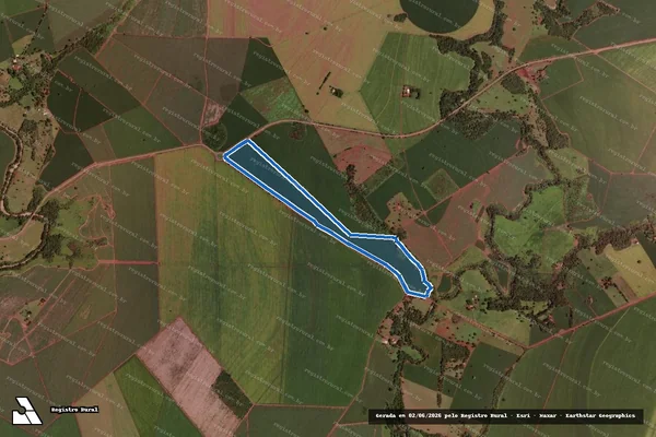 Imagem de satélite de Fazenda Boa Vista e Dourados - PARTE 1 em Pirajuba - MG
