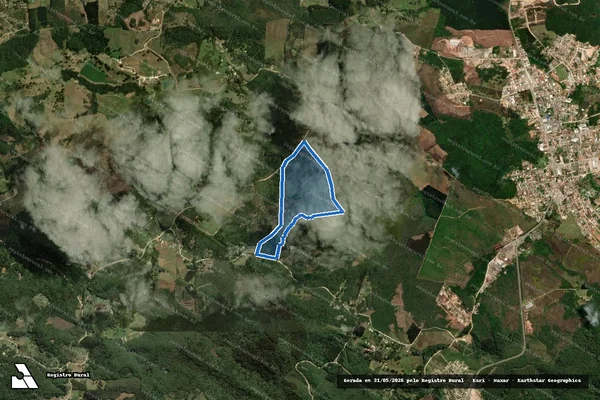 Imagem de satélite de Área Rural - - em Bocaiúva do Sul - PR