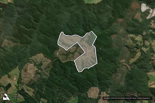 Imagem de satélite de Fazenda Paulistas I - Parte 1 em Jaguariaíva - PR
