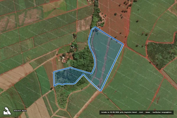 Imagem de satélite de Fazenda Santa Maria - 16540 em Igarapava - SP