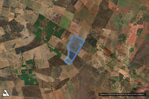 Imagem de satélite de Fazenda Nossa Senhora Aparecida - Parte 1 em Verdelândia - MG