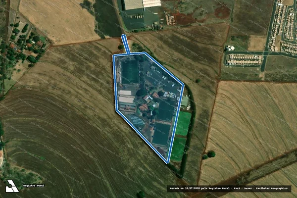 Imagem de satélite de Fazenda Santa Iria - Matricula 29911 em Ribeirão Preto - SP