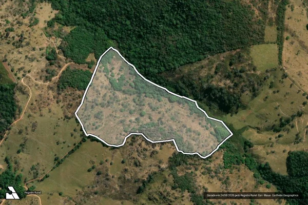 Imagem de satélite de Fazenda Moreira - PARTE 1 em Passa Tempo - MG