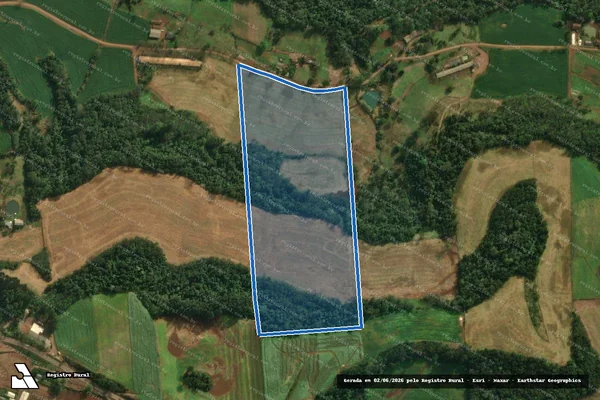 Imagem de satélite de Lote Colonial n° 66-A - Parte 1 em Iporã do Oeste - SC
