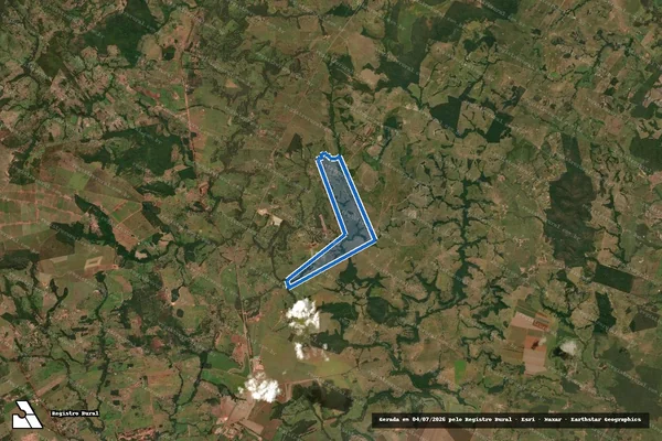 Imagem de satélite de Fazenda Paulicéia em Rondonópolis - MT