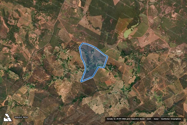 Imagem de satélite de Fazenda Boa Vista - Fazenda Boa Vista em Taiobeiras - MG