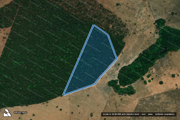 Imagem de satélite de FAZENDAS  PARAÍSO E POMBAL, LUGAR DENOMINADO CÓRREGO DO QUEIXADA E FAZENDA PICADA, POMBAL E POMBALINHO - FAZENDA  PARAÍSO E POBAL, LUGAR DENOMINADO QUEIXADA Parte 4 em Jataí - GO
