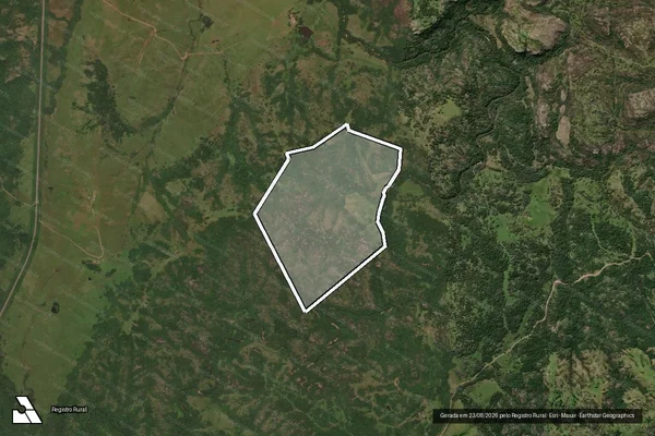 Imagem de satélite de Fazenda do Sossego - Campo F em Bagé - RS