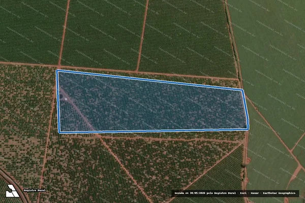 Imagem de satélite de Fazenda Santo Antônio - Matricula 107 em Motuca - SP