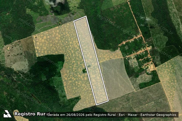 Imagem de satélite de Gleba Buriticupu – Lote  25 – Fazenda Boa Esperança / Parte 01