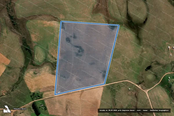 Imagem de satélite de PE Conquista do Cerro da Liberdade_Lotes - Lote 14A em Sant'Ana do Livramento - RS