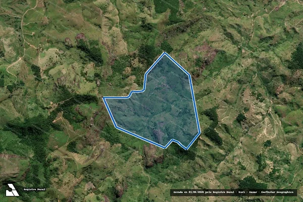 Imagem de satélite de FAZENDA JAQUEIRA - Parte 1 em Guaratinga - BA