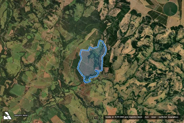 Imagem de satélite de FAZENDA BOA VISTA - Matrícula 20.302 em Uberaba - MG
