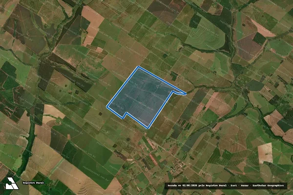 Imagem de satélite de FAZENDA OLIMPIA I - Única em Santa Cruz de Monte Castelo - PR