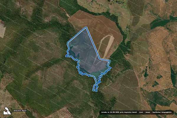 Imagem de satélite de Lote n° 70, do Loteamento Todos os Santos, Gleba 02 - FAZENDA MIRINDIBA II em Miracema do Tocantins - TO