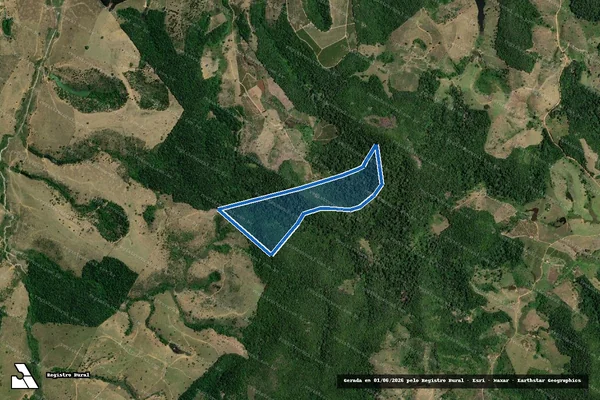 Imagem de satélite de Fazenda Cachoeirinha - Parte 1 em Guaratinga - BA