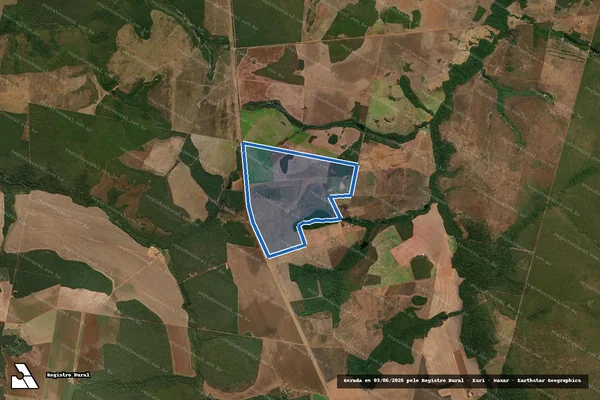 Imagem de satélite de Fazenda I.P. em Canarana - MT
