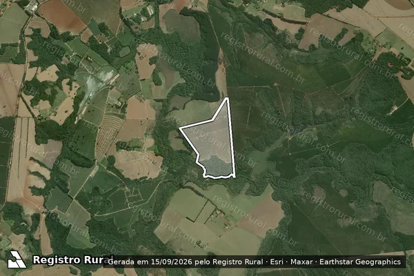 Imagem de satélite de SÍTIO RIO DO TURVO - GLEBA C em São Miguel Arcanjo - SP