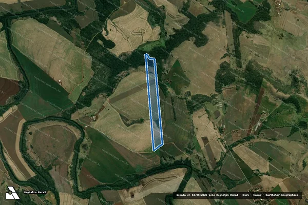 Imagem de satélite de FAZENDA TANGARA - Matrícula 5.050 em Leópolis - PR