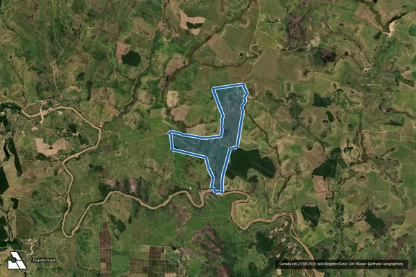 Imagem de satélite de FAZENDA ILHA DO BOI - Parcela 1 em Mucurici - ES