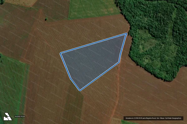 Imagem de satélite de LOTE RURAL Nº 120-A GLEBA º5 - PARCELA ? B em Guaíra - PR