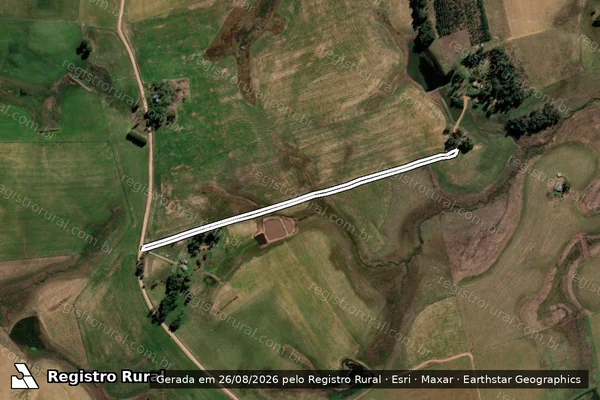 Imagem de satélite de PA SANTA RITA II - Estrada Vicinal - PA SANTA RITA II - Estrada Vicinal A em Sant'Ana do Livramento - RS