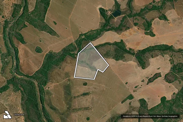 Imagem de satélite de Fazenda Central - Parcela 1 em Montes Claros de Goiás - GO