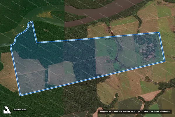 Imagem de satélite de FAZENDA PIRÂMIDE em Colíder - MT