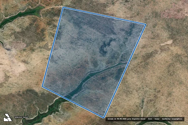Imagem de satélite de LOTE 08 ? LOT. PONTE ALTA GLEBA 21 6ª ETAPA  - Gleba 01 em Mateiros - TO