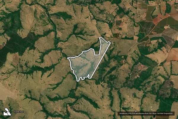 Imagem de satélite de Fazenda Paraízo e Água Emendada - Parte 2 em Romaria - MG