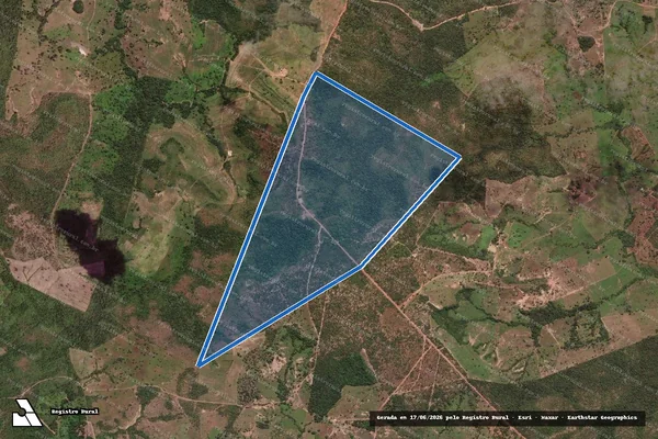 Imagem de satélite de PARTE DO LOTE 40 DO LOTEAMENTO RIBEIRÃO RIO NEGRO / GLEBA 02 - Gleba 2 em Bom Jesus do Tocantins - TO