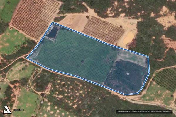 Imagem de satélite de Fazenda São José - Parte 1 em Dom Basílio - BA