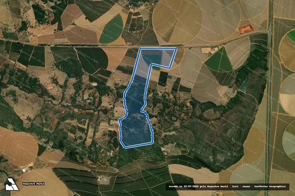Imagem de satélite de FAZENDA OLHOS D ÁGUA - MAT 2.031 - Parte 1 em Rio Paranaíba - MG