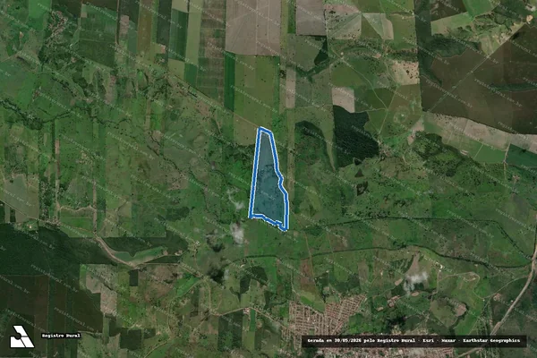 Imagem de satélite de FAZENDA ARAPONGA - PARCELA 02 em Entre Rios - BA
