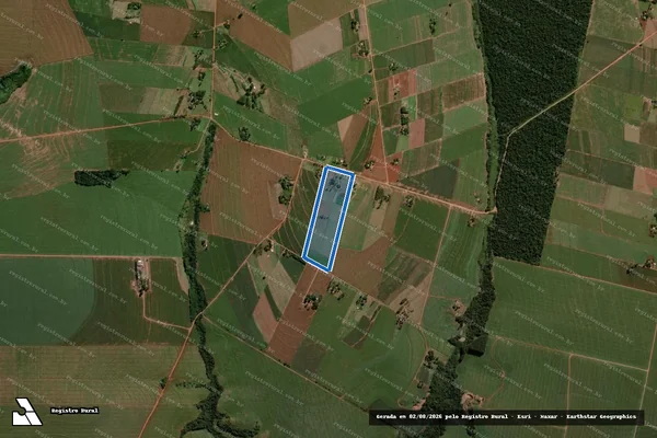 Imagem de satélite de Lote 196 - PA Nossa Senhora Aparecida - Lote 196 em Mariluz - PR