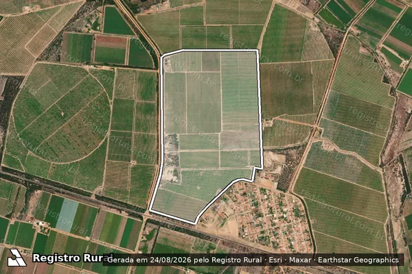 Imagem de satélite de Lote Agrícola Nº 185, Núcleo 03 - Parte 1 em Petrolina - PE