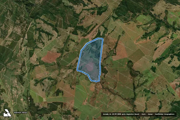 Imagem de satélite de FAZENDA CAMPO LIMPO - PARTE 1 em Caracol - MS
