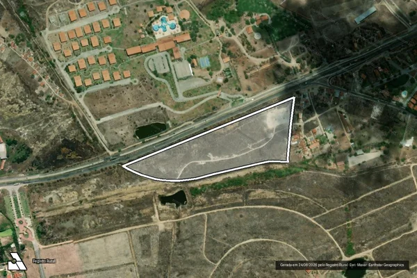 Imagem de satélite de Fazenda Santo Antônio e Gleba 02-B - Fazenda Santo Antônio ? Parte 02 em Gravatá - PE