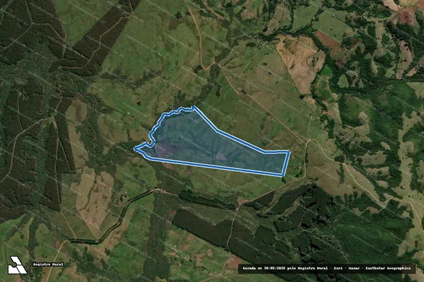 Imagem de satélite de Fazenda Boa Esperança - Lote 1 em Encruzilhada do Sul - RS
