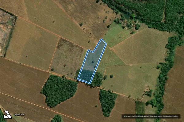 Imagem de satélite de FAZENDA SANTA RITA OU CHÁCARA EMÍDIO CORDEIRO - GLEBA 03 em Itaberaí - GO
