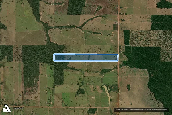 Imagem de satélite de LOTE - 05 GLEBA 13 SETOR ABAITARÁ - LOTE ? 05R GLEBA 13 SETOR ABAITARÁ em Primavera de Rondônia - RO