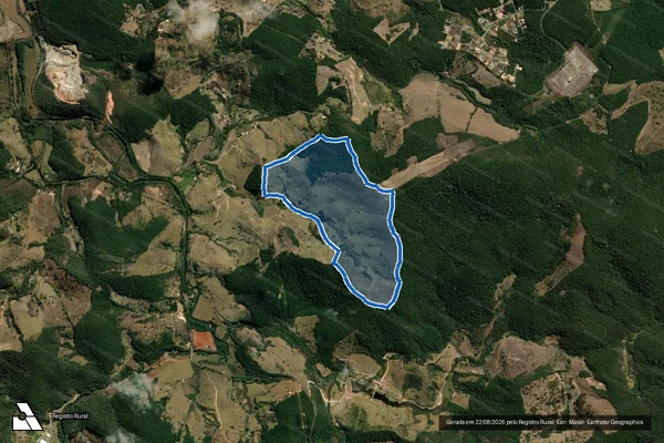 Imagem de satélite de Matuto - Parte 1 em Itabirito - MG