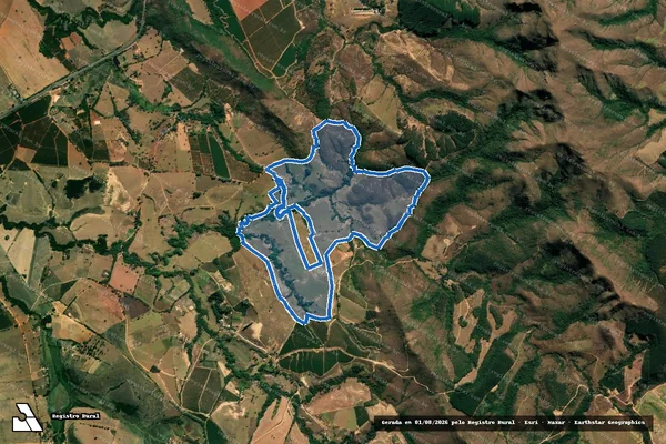 Imagem de satélite de Fazenda Boqueirão, Serrote e Pari Velho - Parte 1 em Capitólio - MG