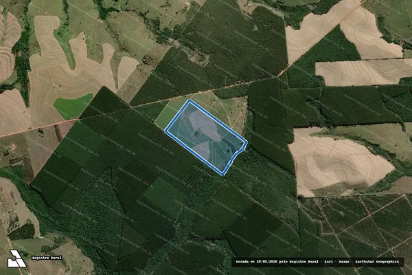 Imagem de satélite de SITIO SANTO ANTONIO - SITIO SANTO ANTONIO em Iaras - SP