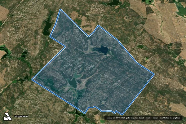 Imagem de satélite de FAZENDA BOM RECREIO - Parte 1 em São José do Brejo do Cruz - PB