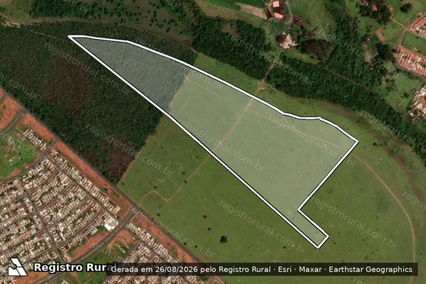 Imagem de satélite de Faz. São Bento e Douradinho ? Gleba B1 - GLEBA SBA3 em Uberlândia - MG