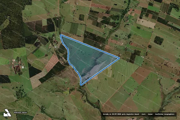 Imagem de satélite de FAZENDA ESTRELA - Parte 1 em Santa Salete - SP