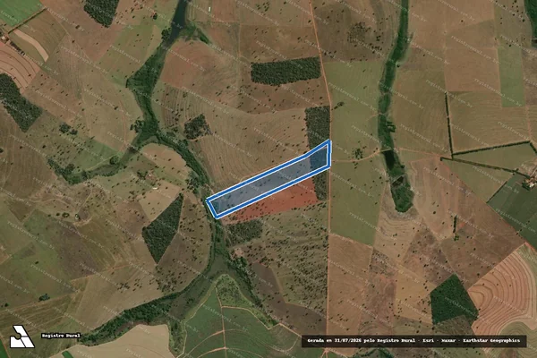 Imagem de satélite de FAZENDA DOURADINHO DO RIO PRETO em Quirinópolis - GO