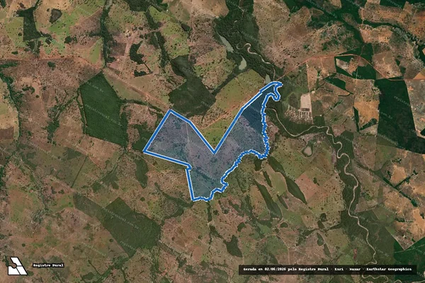 Imagem de satélite de Fazenda Três Barras - Parte 2 em Mozarlândia - GO